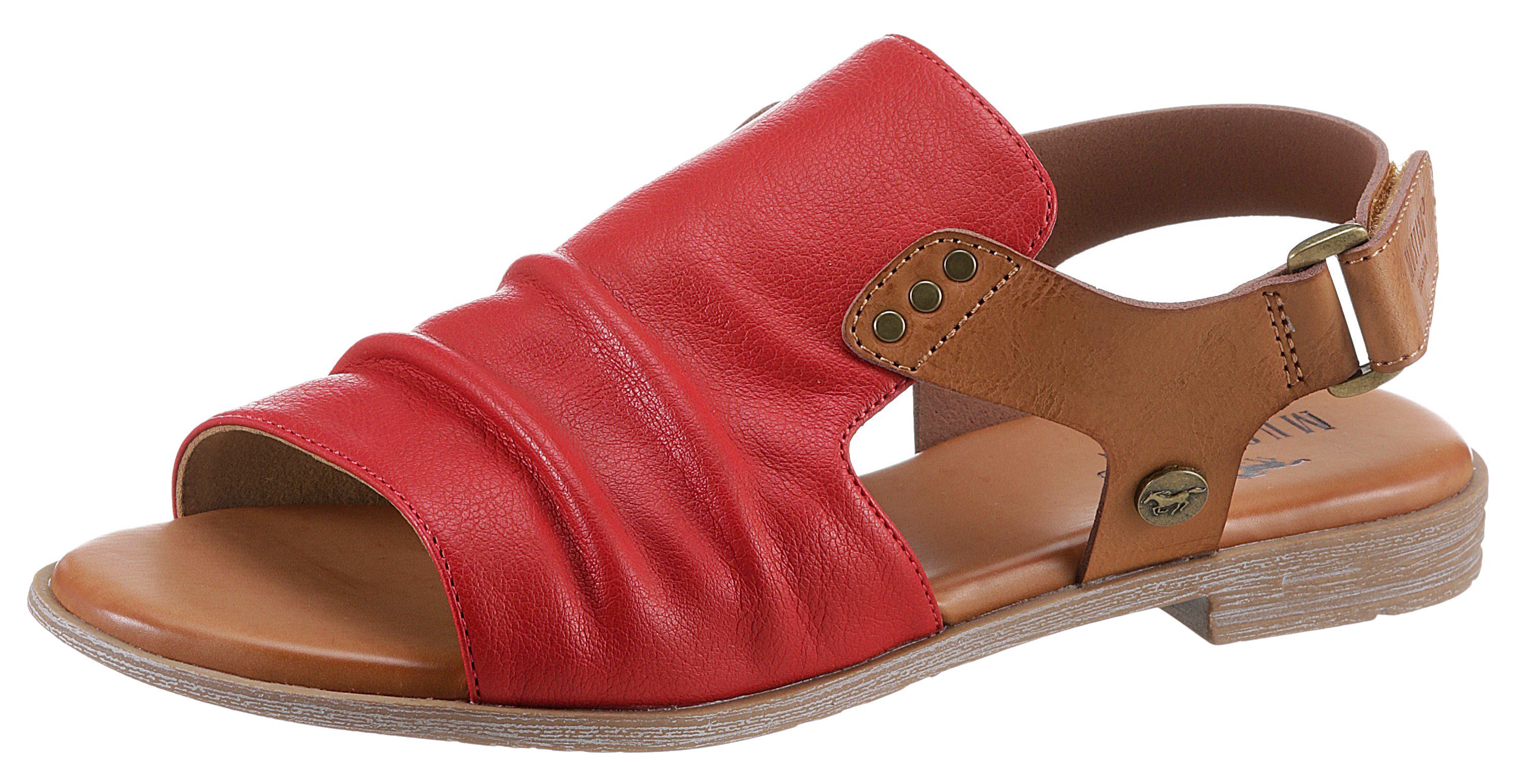 Mustang Shoes Riemchensandale, Sommerschuh, Sandalette, Blockabsatz, günstig online kaufen
