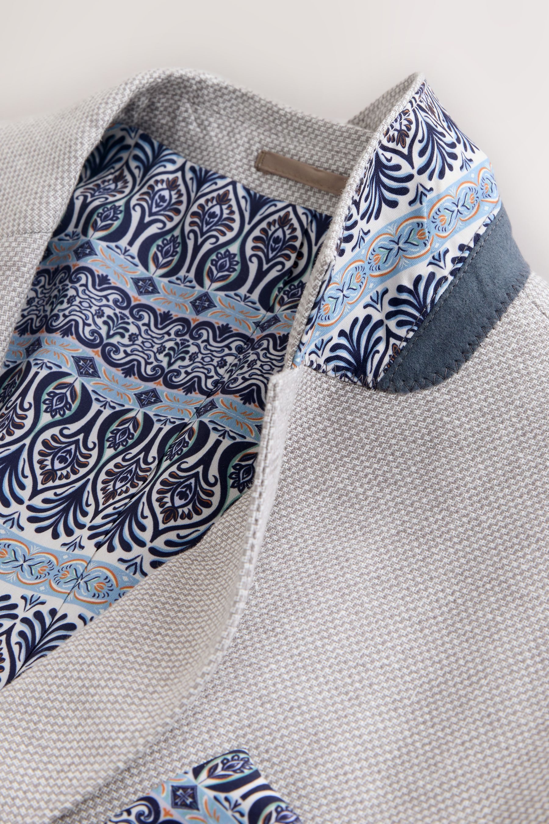 Next Jackenblazer Strukturierter Blazer aus Leinenmix, Regular Fit (1-tlg)