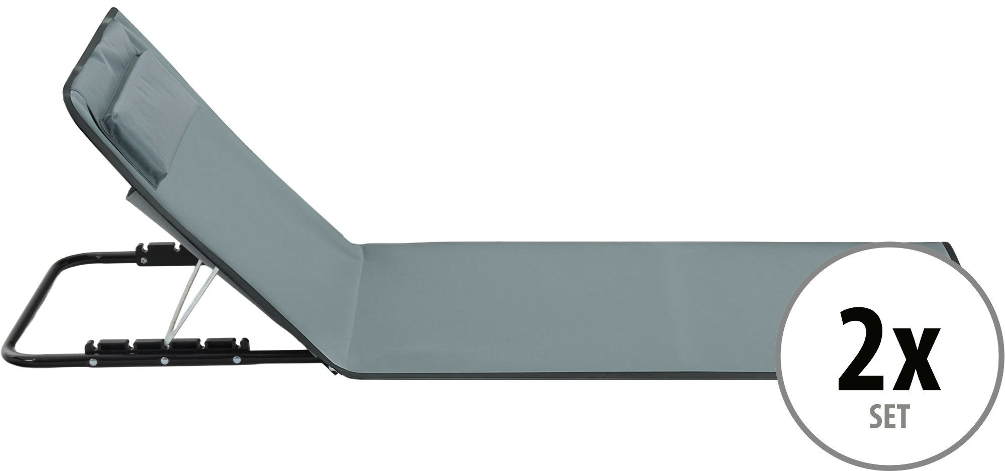 Stagecaptain Gartenliege BM-150 GY Strandmatte faltbar günstig online kaufen
