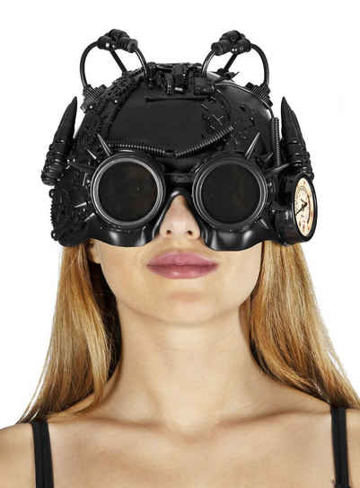 Metamorph Kostüm Maschinist Steampunk Helm, Kopfbedeckung mit zahlreichen detailierten Accessoires
