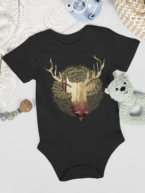 Shirtracer Shirtbody Hirsch Jäger Mode für Oktoberfest Baby Outfit