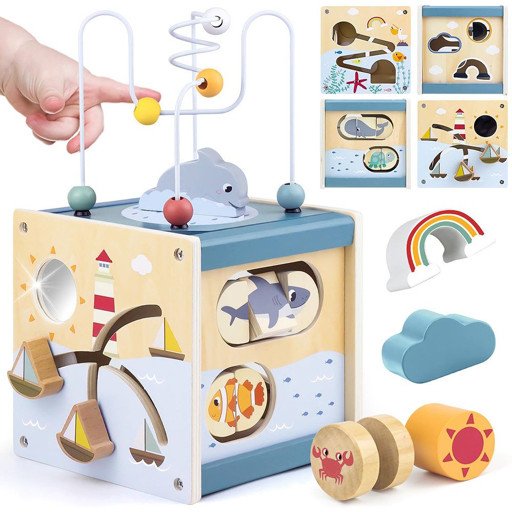 CLTYQ Motorikwürfel Motorikspielzeug,Lernspielzeug,Montessori-Spielwürfel f günstig online kaufen