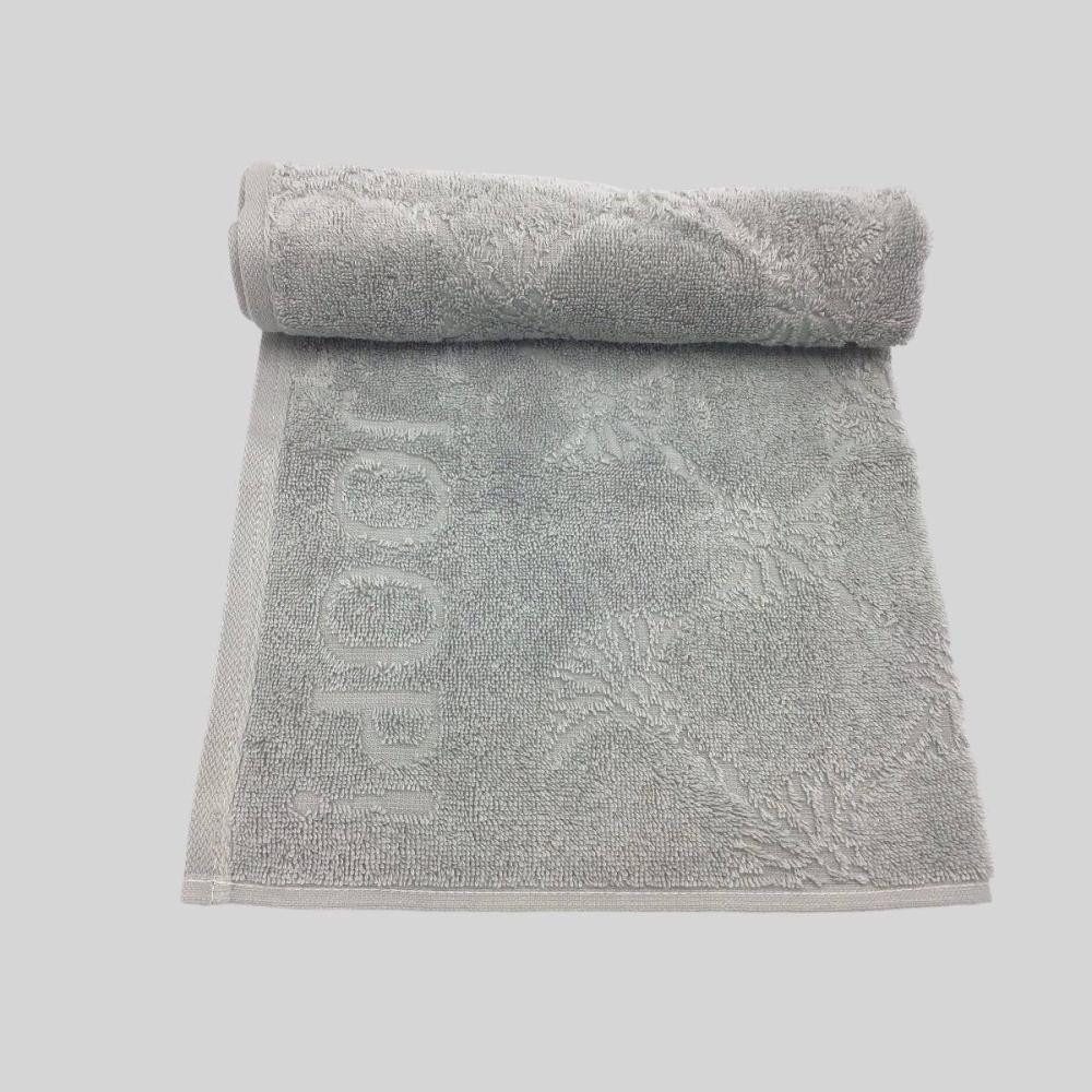 JOOP! Geschirrtuch Cuisine Cornflower 1702 in Platin, (1x Küchenfrottiertuch 50 x 50 cm), 100% Baumwolle