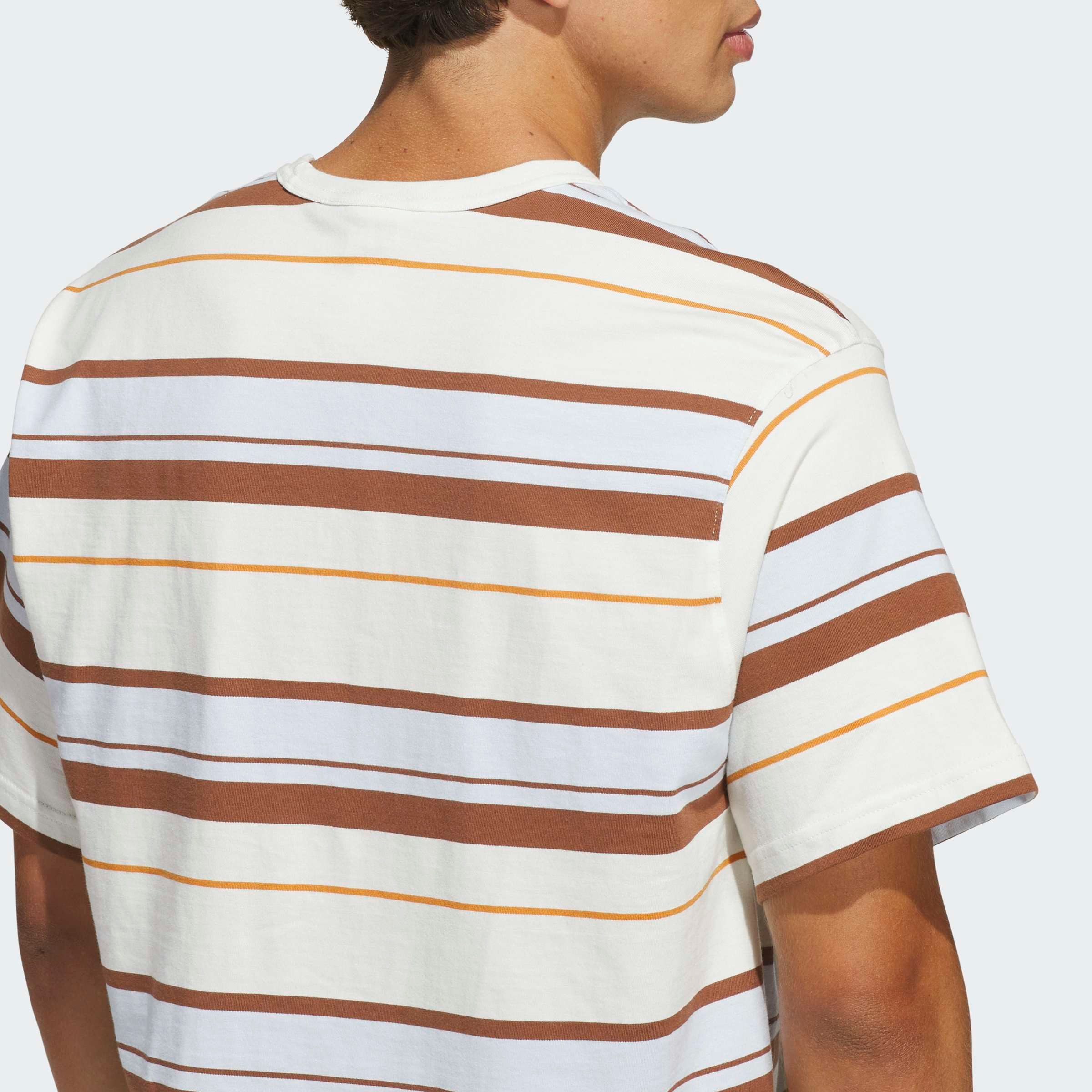 adidas Originals T-Shirt STRIPED CREW NECK mit klassischem Streifendesign, aus Baumwolle, lockere Passform