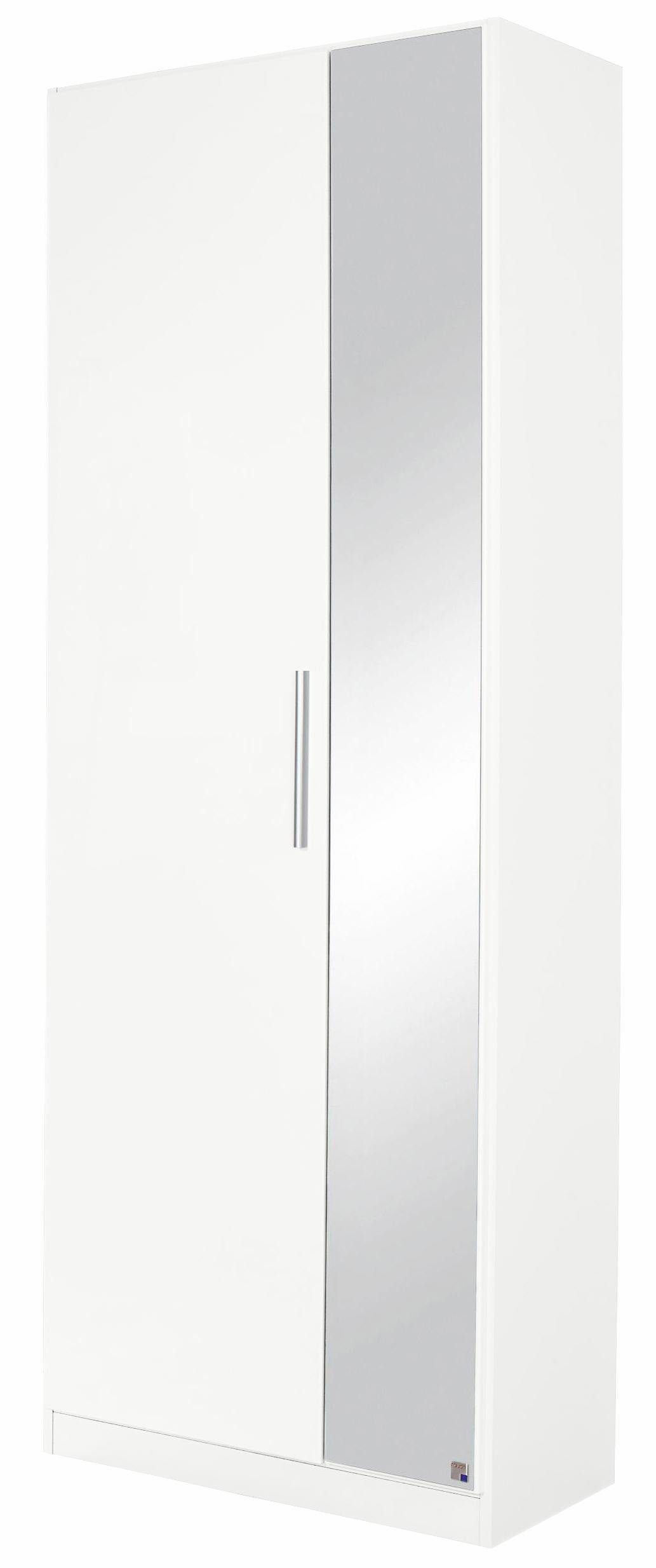 rauch Schuhschrank Garderobenschrank Drehtürenschrank Kleiderschrank Schrank MINOSA mit Spiegel, Breite 69 cm mit 6 Schuhablageböden MADE IN GERMANY