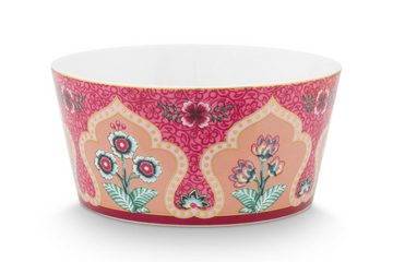 PiP Studio Schale Flower Festival Oriental Geschenkset Schalen dark pink 12cm, Porzellan, (Bowlset)