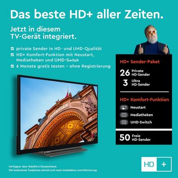 Toshiba 32WD3C63DAW LCD-LED Fernseher (80 cm/32 Zoll, HD-ready, Smart TV, HDR, Triple-Tuner, DVD-Player, 6 Monate HD+ inklusive)