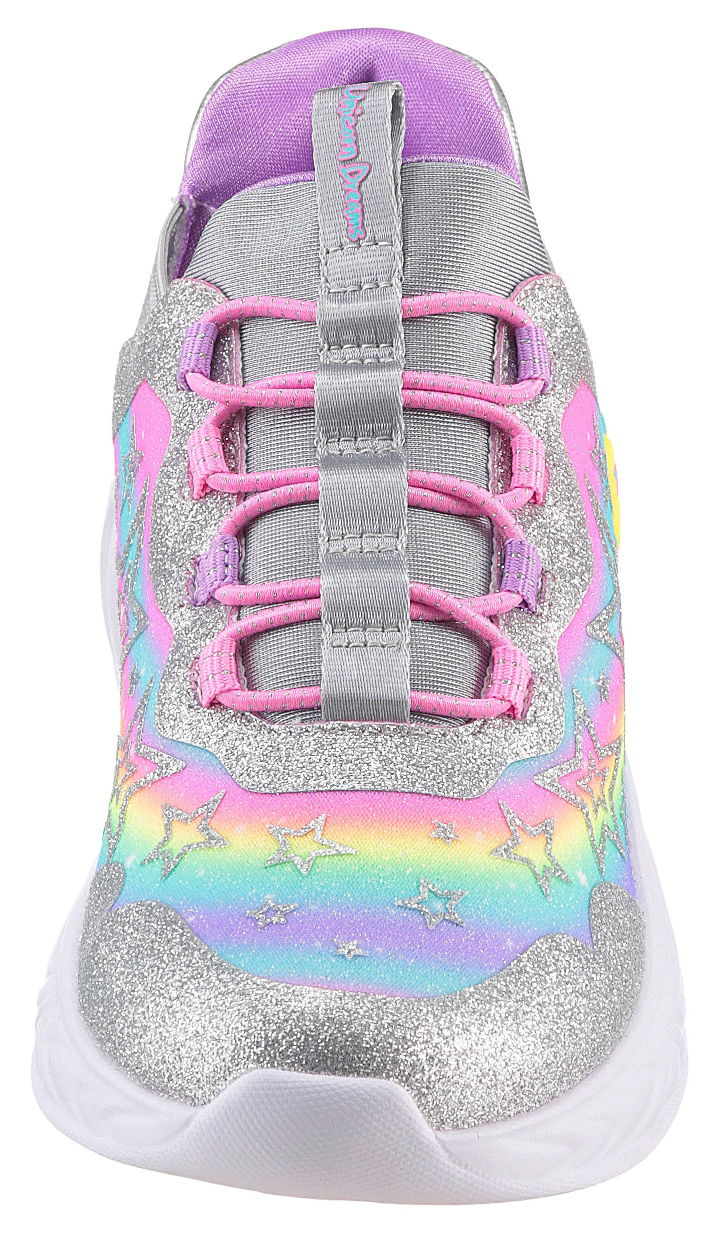 Skechers UNICORN DREAMS LIGHTS Slip-On Sneaker Glitzer,-Blinkschuh zum Schlupfen, Größenschablone zum Download – Bild 5 von 5