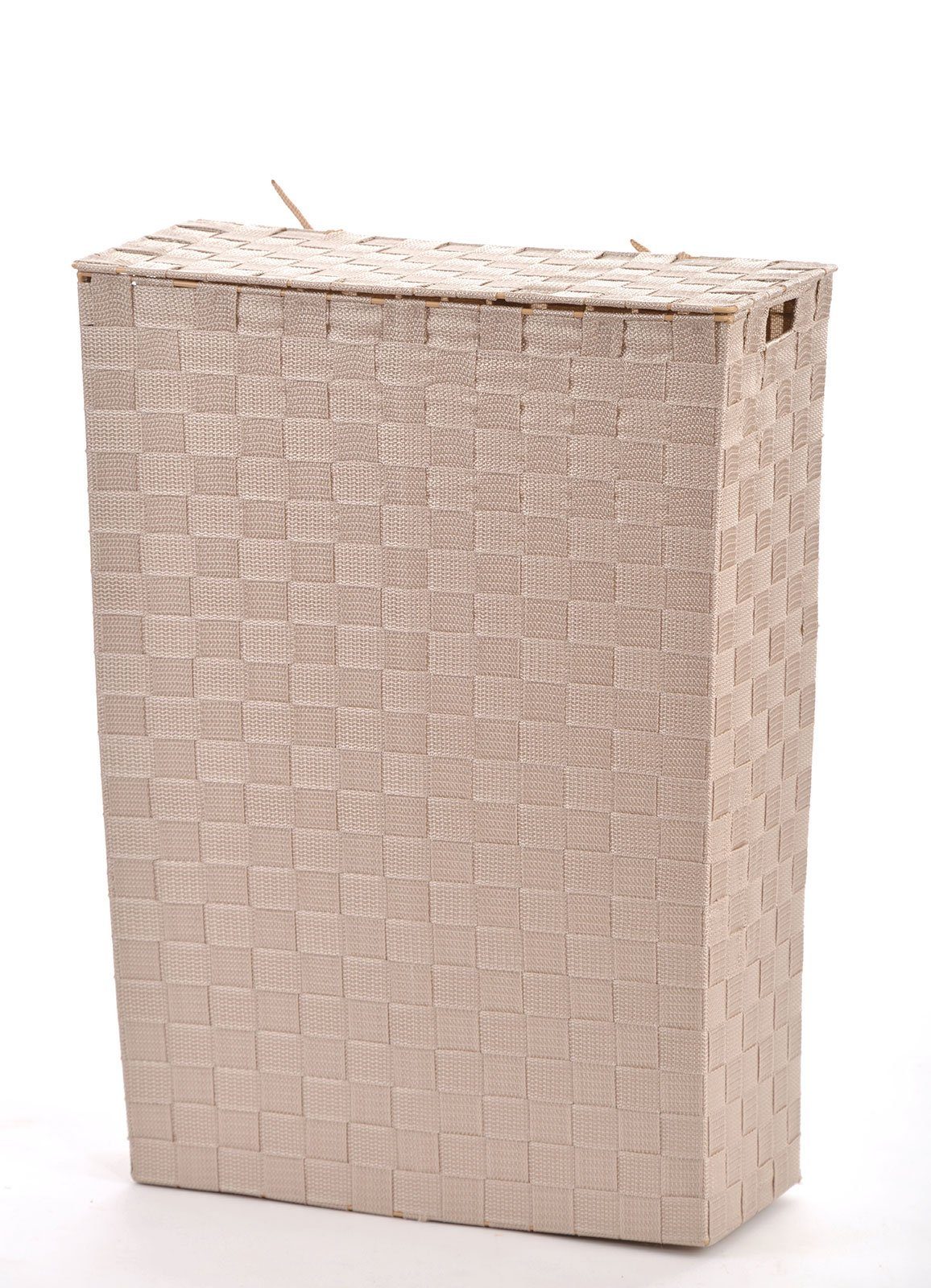 Lycce Wäschekorb NISCHENWÄSCHEKORB Stoff geflochten Wäschesammler beige Wäs günstig online kaufen