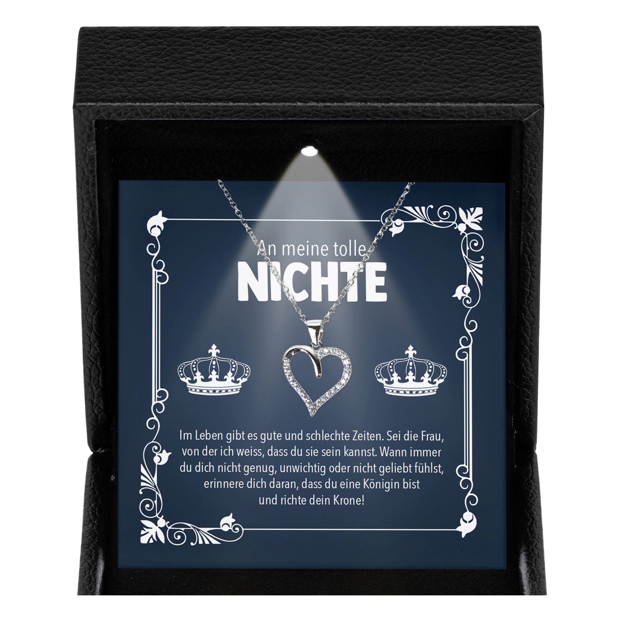 22Feels Schmuckset Tolle Nichte Geschenk 18. Geburtstag Firmung Mädchen Halskette (Geschenkset), Silber 925/000, Geschenkset Made In Germany, Premium Licht Etui