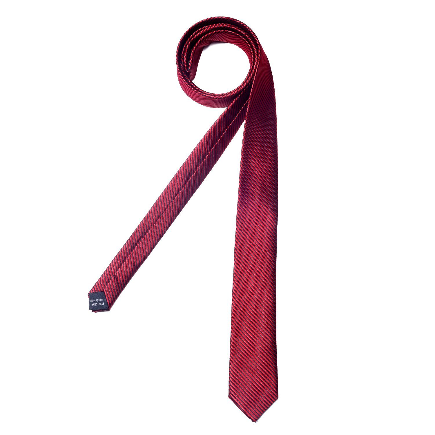 DonDon Krawatte schmale Krawatte 5 cm unifarben (Packung, 1-St., 1x Krawatte) matt, glänzend, gestreift, Seidenlook