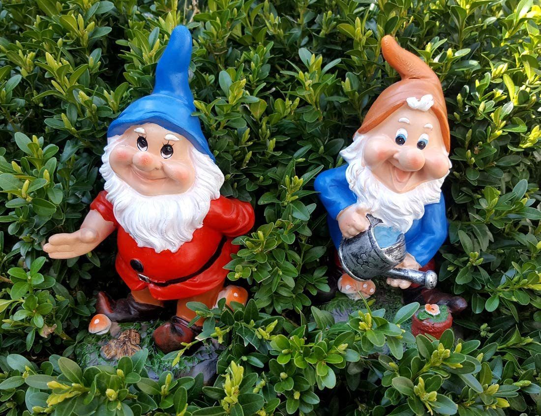 LB H&F Lilienburg Dekofigur 2er SET Gartenzwerge Zwerg Zwerge Gartenzwerg D günstig online kaufen