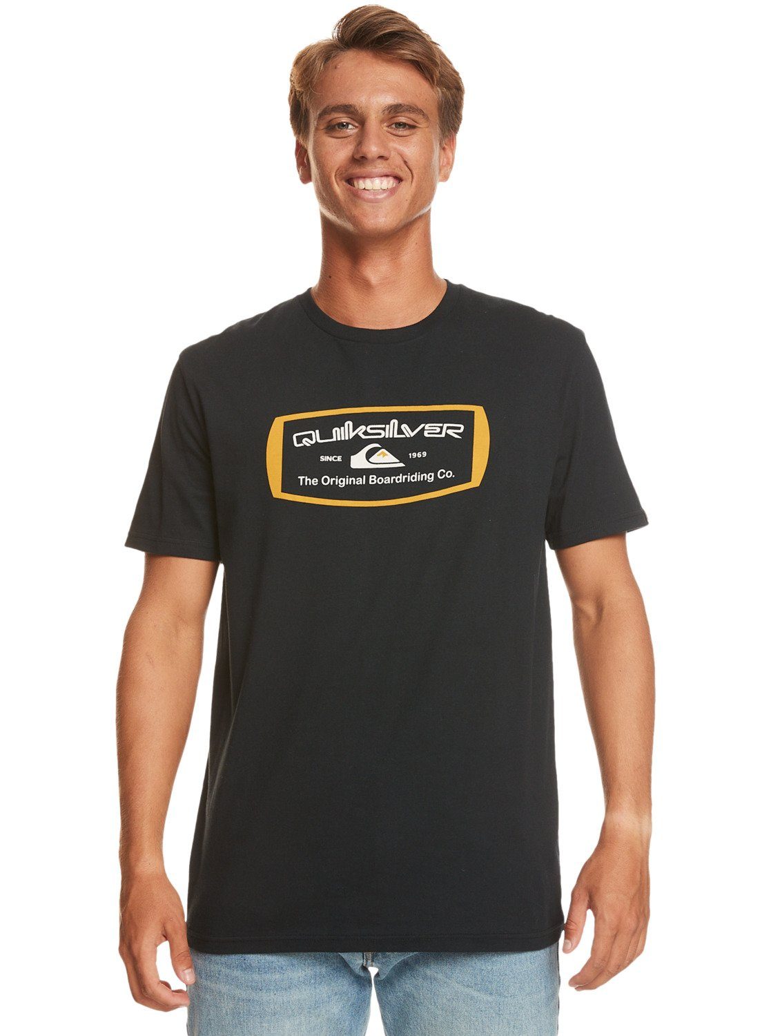 Quiksilver T-Shirt Qs Mind Barrel Black | Sport-T-Shirts