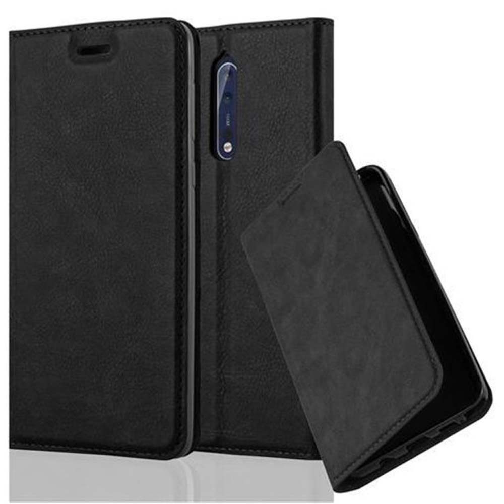 Cadorabo Handyhülle für Nokia 8 2017 Hülle Nokia 8 2017, Hülle Schutzhülle mit Standfunktion, Magnetverschluss und Kartenfach