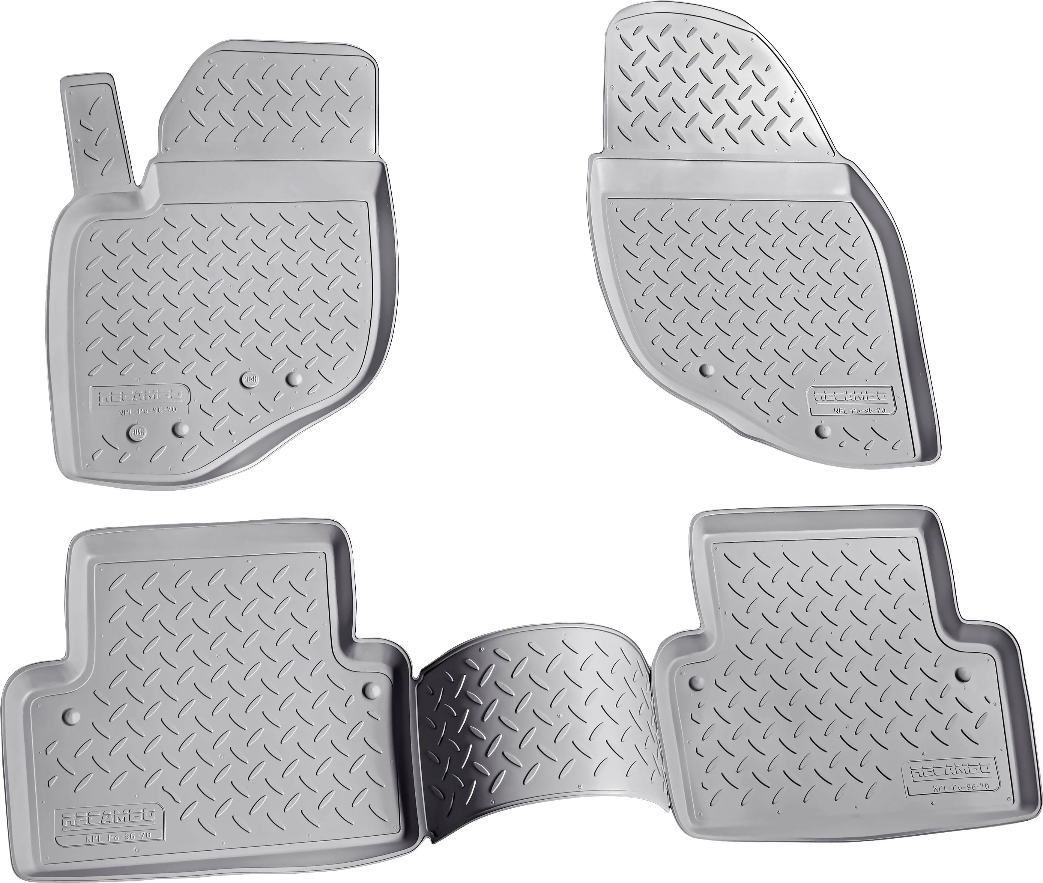 RECAMBO Passform-Fußmatten CustomComforts (4 St), für Volvo V70, XC70 2000 - 2007, perfekte Passform | Automatten