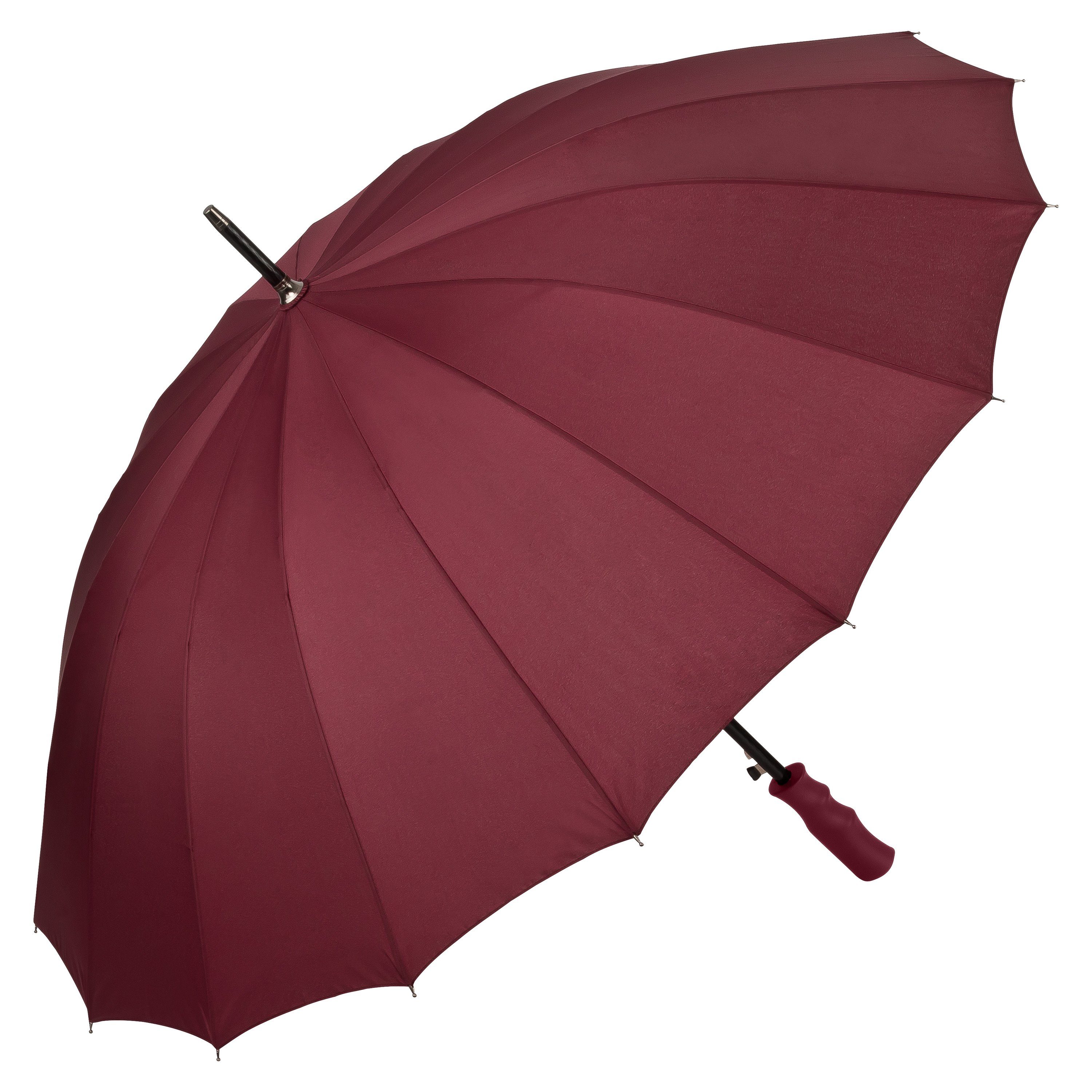 Griff in cm, von Stockregenschirm bordeaux Lilienfeld XL Schirmdurchmesser 103 Regenschirm Auf-Automatik Schirmfarbe Colin