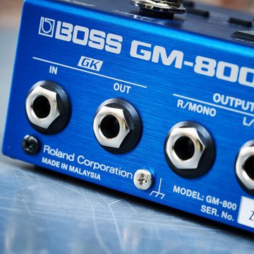 Boss by Roland E-Gitarre GM-800, Effektgerät, Synthesizer, Pedal, mit Gitarrentonabnehmer, Serial GK-Kabel und Tuch