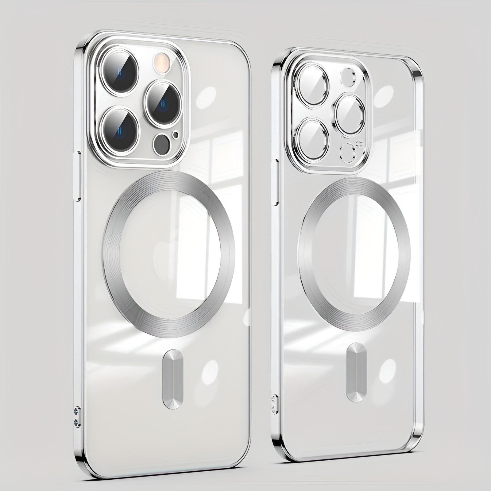 Numerva Handyhülle Magsafe Handy Hülle für Samsung Galaxy S23 Ultra, Schutzhülle TPU Case Cover Bumper Magsafe Magnet und Kameraschutzglas