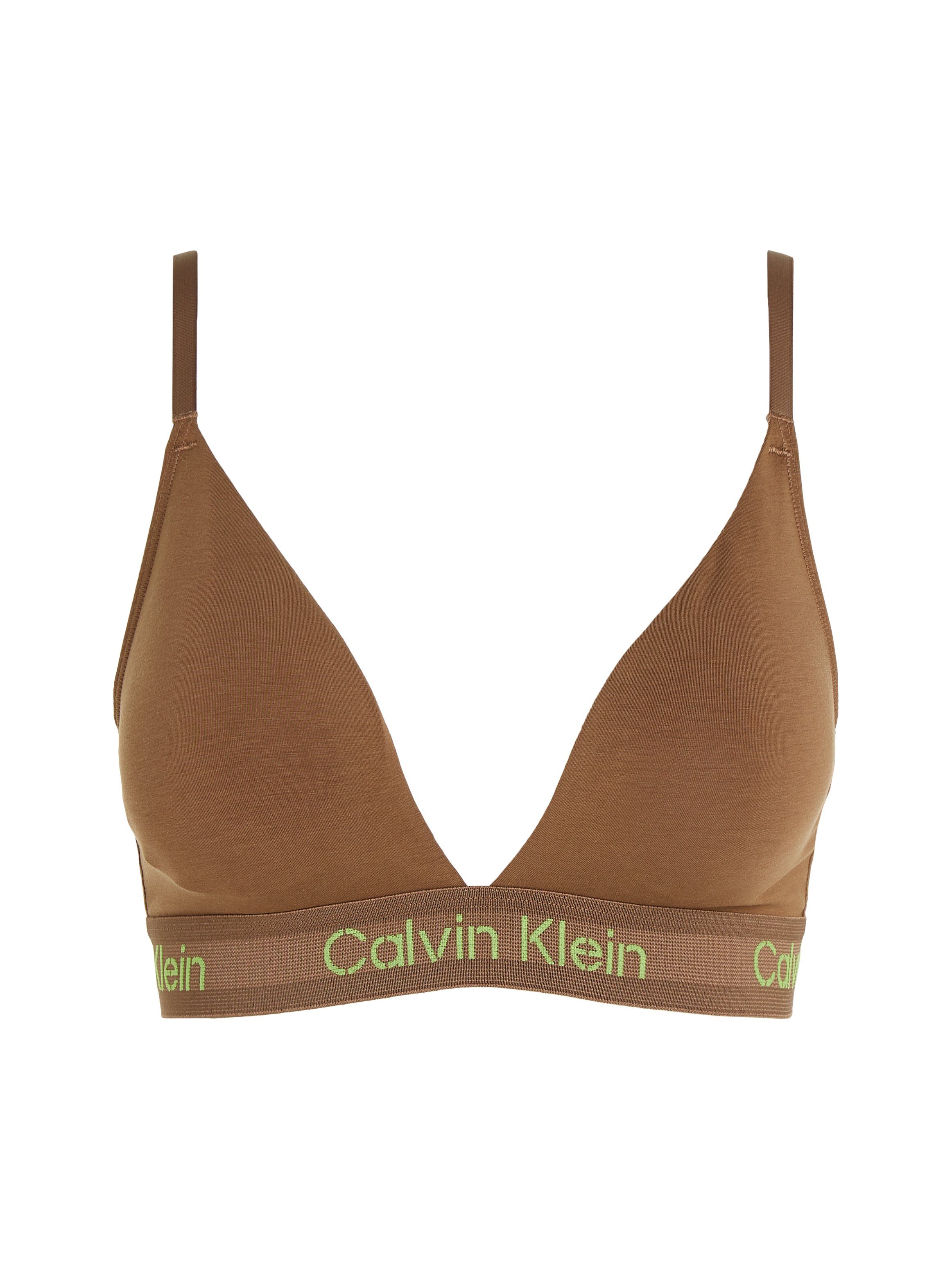 Calvin Klein Underwear Triangel-BH gefüttert Träger TRIANGLE CK-Logoschriftzug, mit verstellbar, leicht LGHT LINED