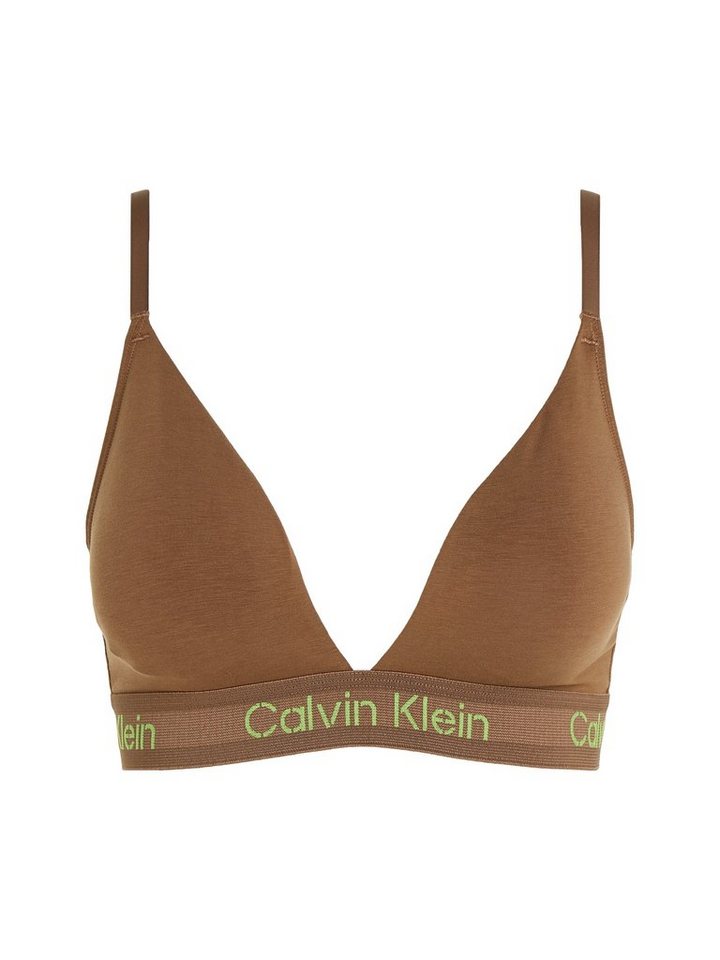 Calvin Klein Underwear Triangel-BH LGHT LINED TRIANGLE mit CK-Logoschriftzug,  Träger verstellbar, leicht gefüttert