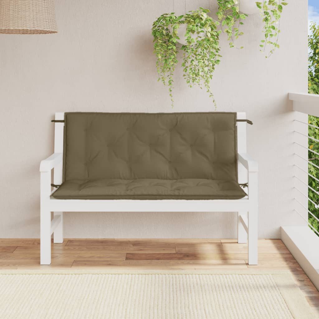 vidaXL Sitzauflage Gartenbank-Auflagen 2 Stk. Melange günstig online kaufen
