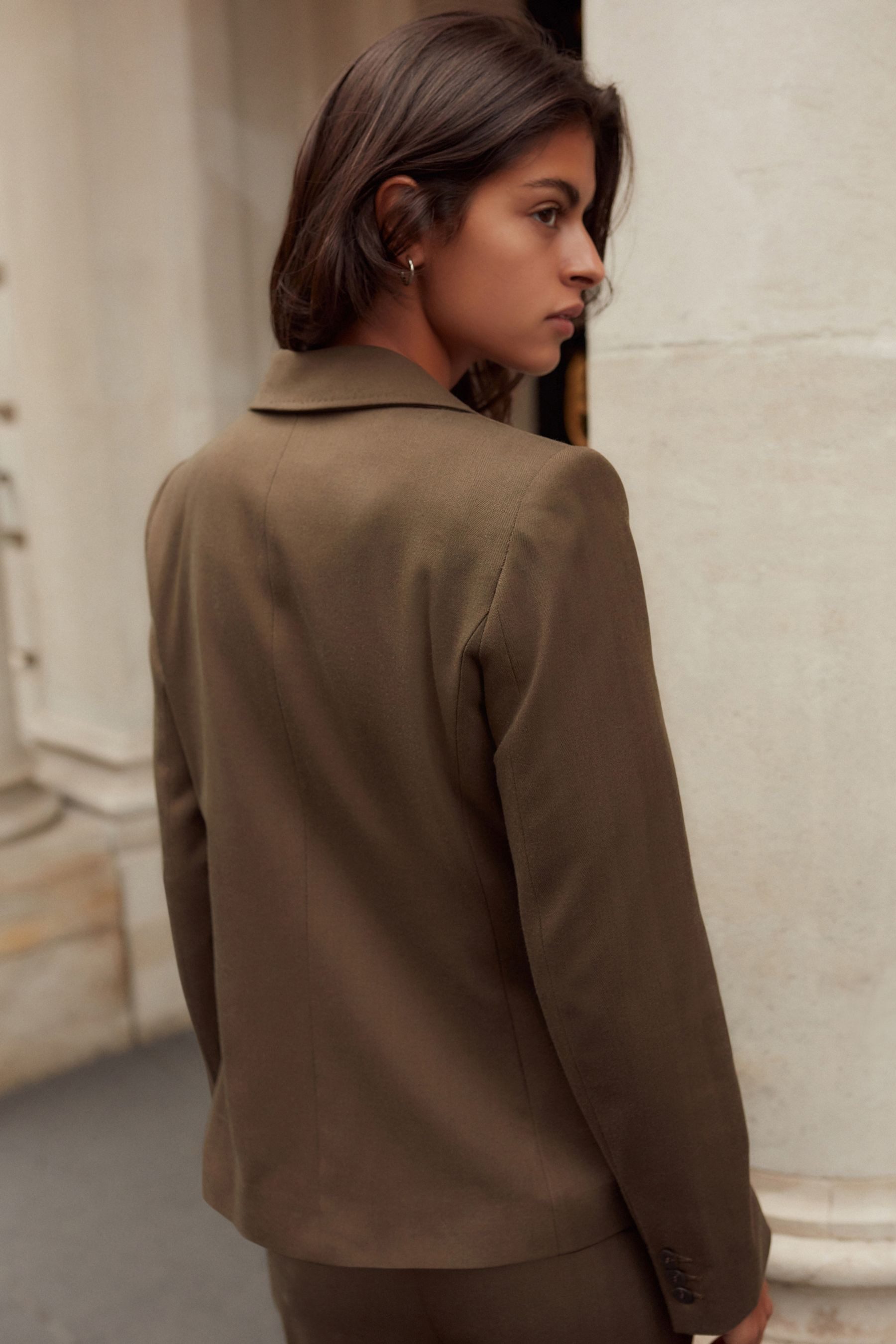 Next Jackenblazer Tailored Fit einreihiger Blazer günstig online kaufen