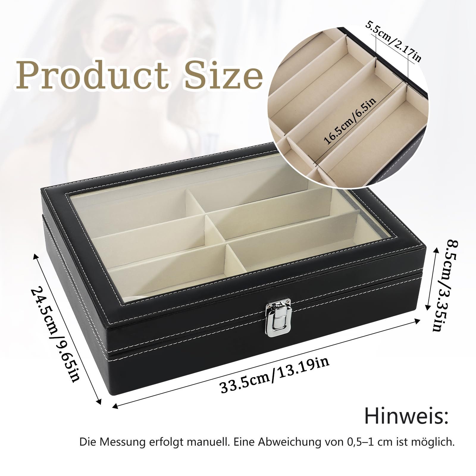 Coonoor Aufbewahrungsbox Brillenbox für Mehrere Brillen, Sonnenbrillen Aufb günstig online kaufen