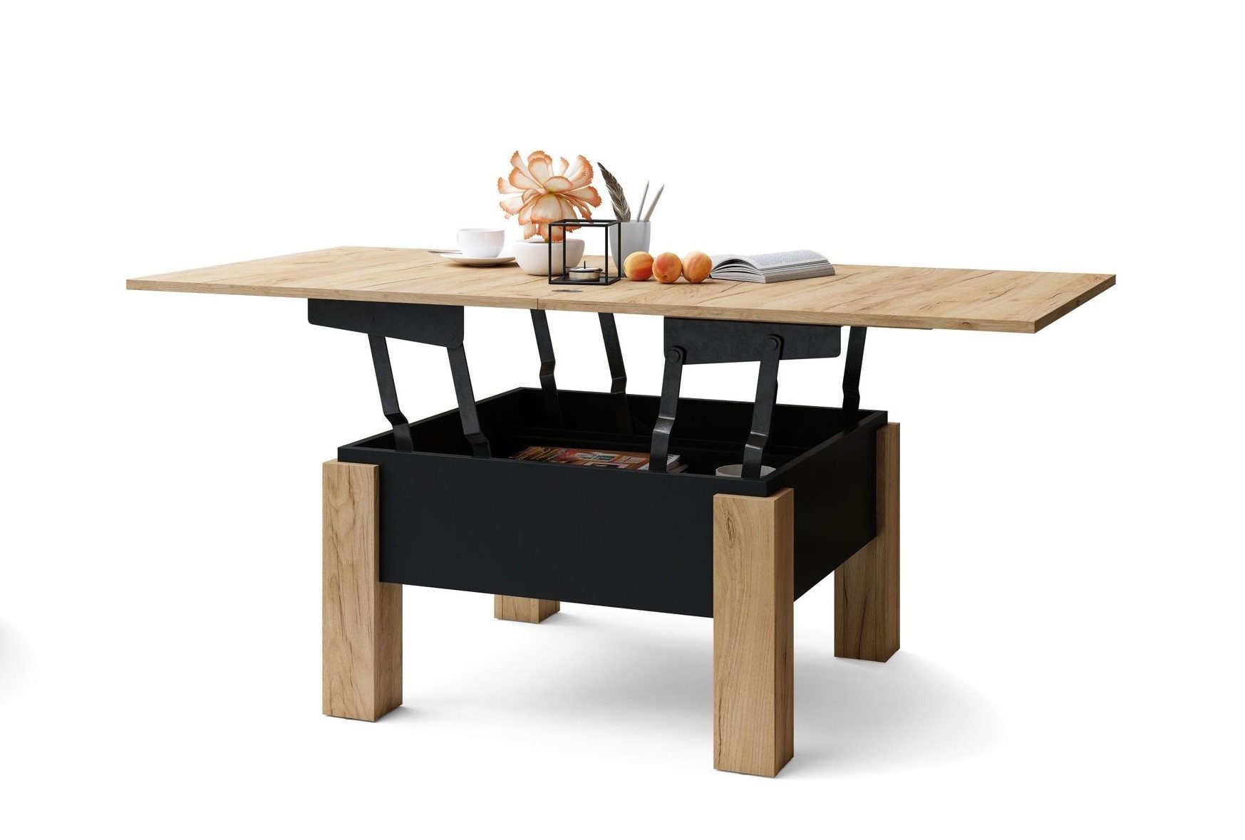 designimpex Couchtisch Design Oslo Tisch höhenverstellbar günstig online kaufen