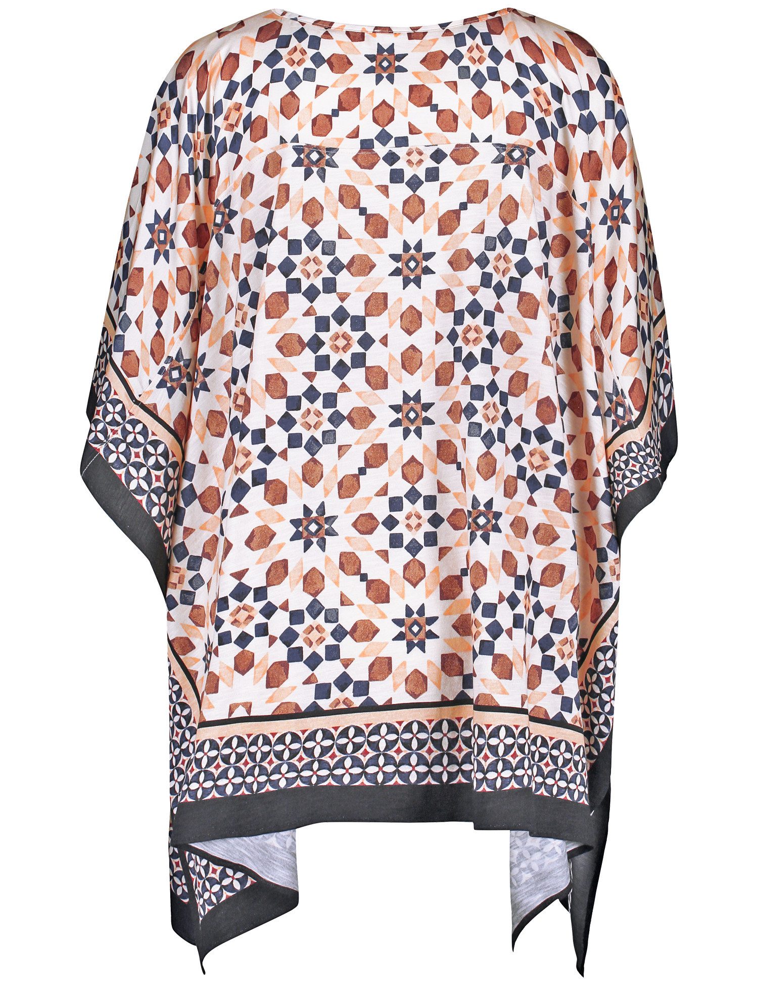 GERRY WEBER Shirtbluse Gemusterter Jerseyponcho