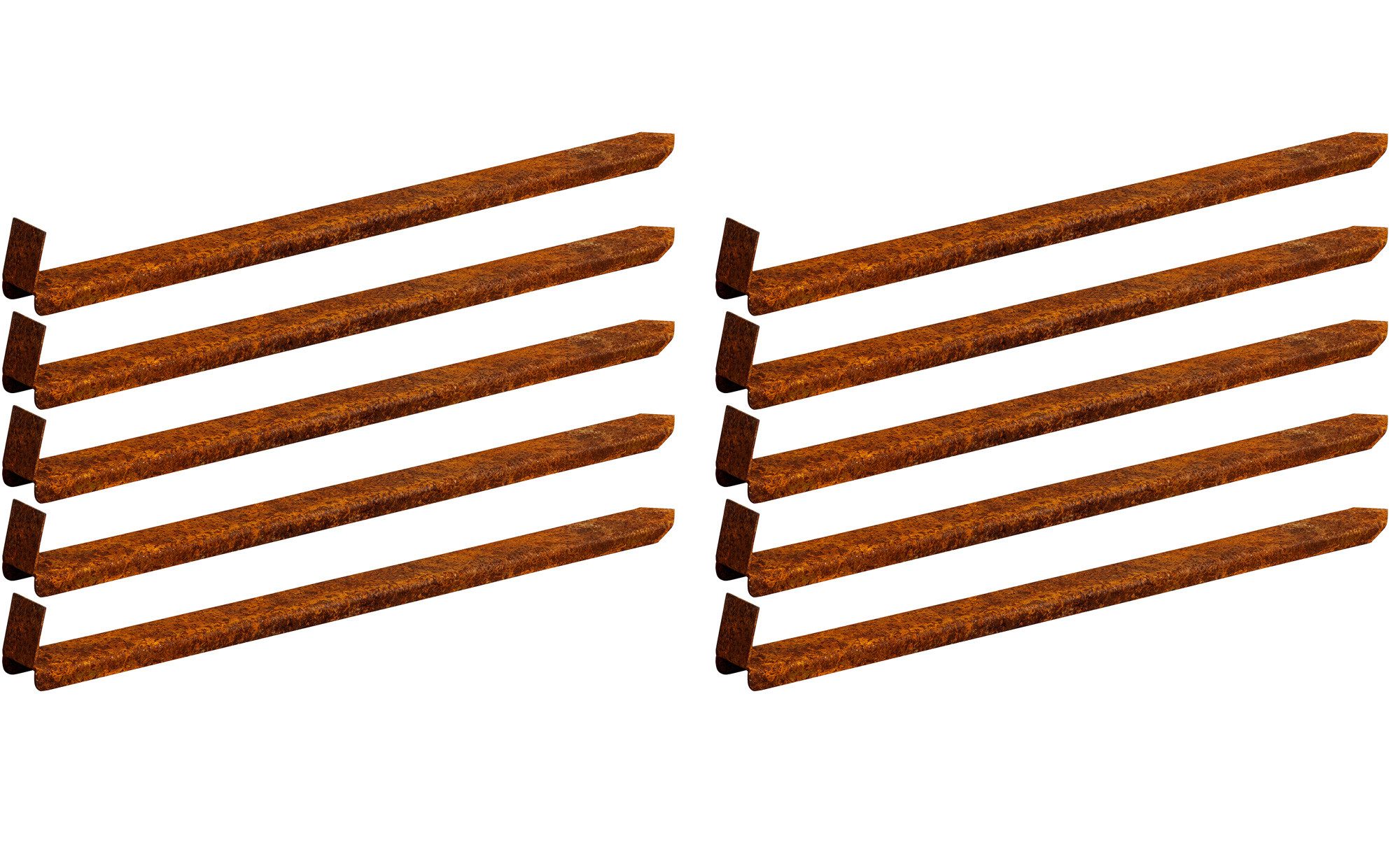 innogard Bodenanker innogard Erdanker 10 Stück für Rasenkante breit Corten