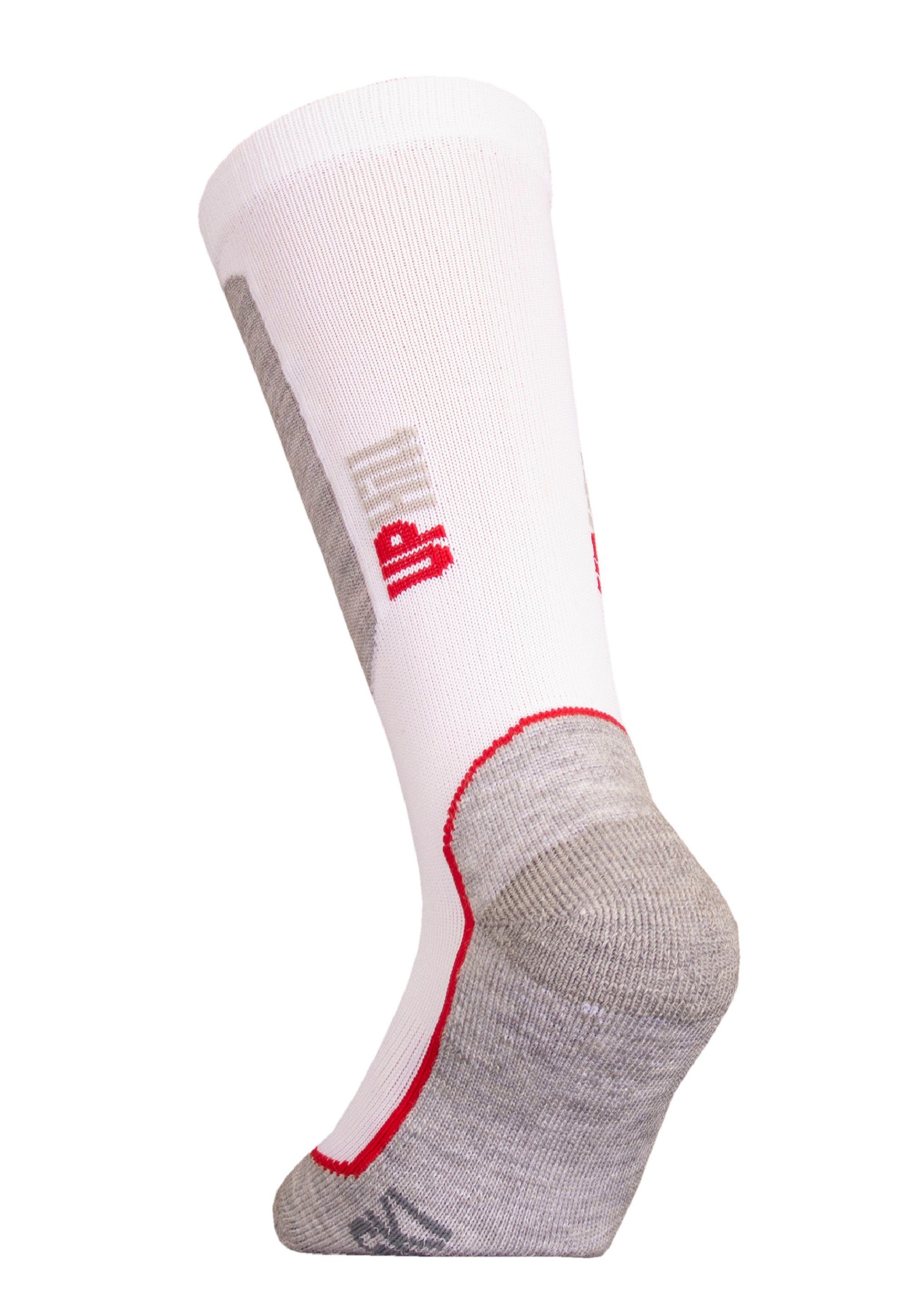 UphillSport Socken HALLA JR (1-Paar) Dry-Technologie weiß-grau mit praktischer Quick
