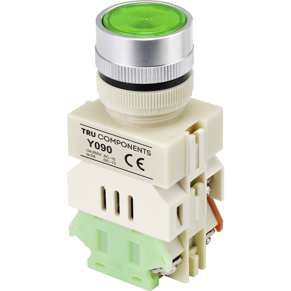 Schalter TRU COMPONENTS TC-9219092 Y090 Drucktaster 250 V/AC 5 A 1 x Ein/(Ein)