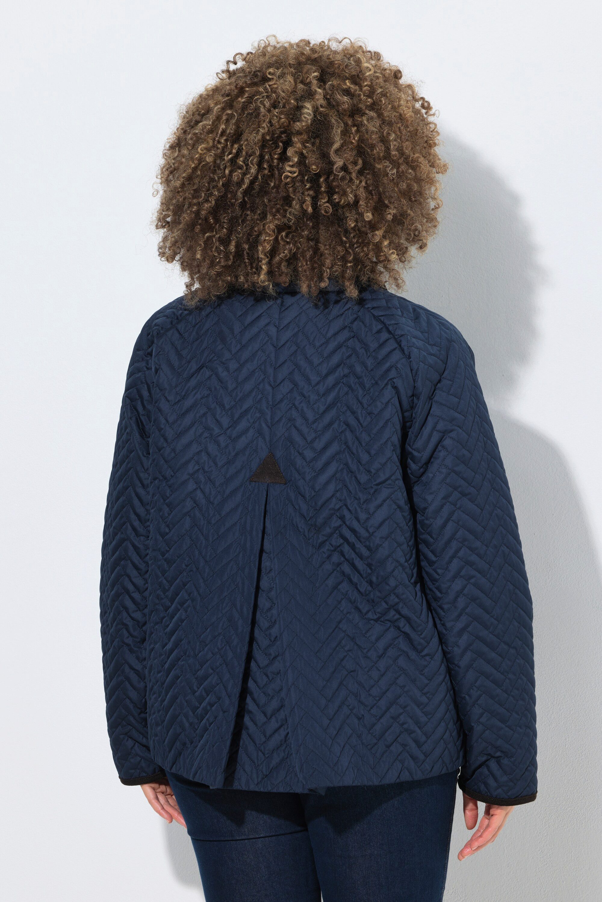 Ulla Popken Steppjacke HYPRAR Steppjacke wasserabweisend Cordkragen