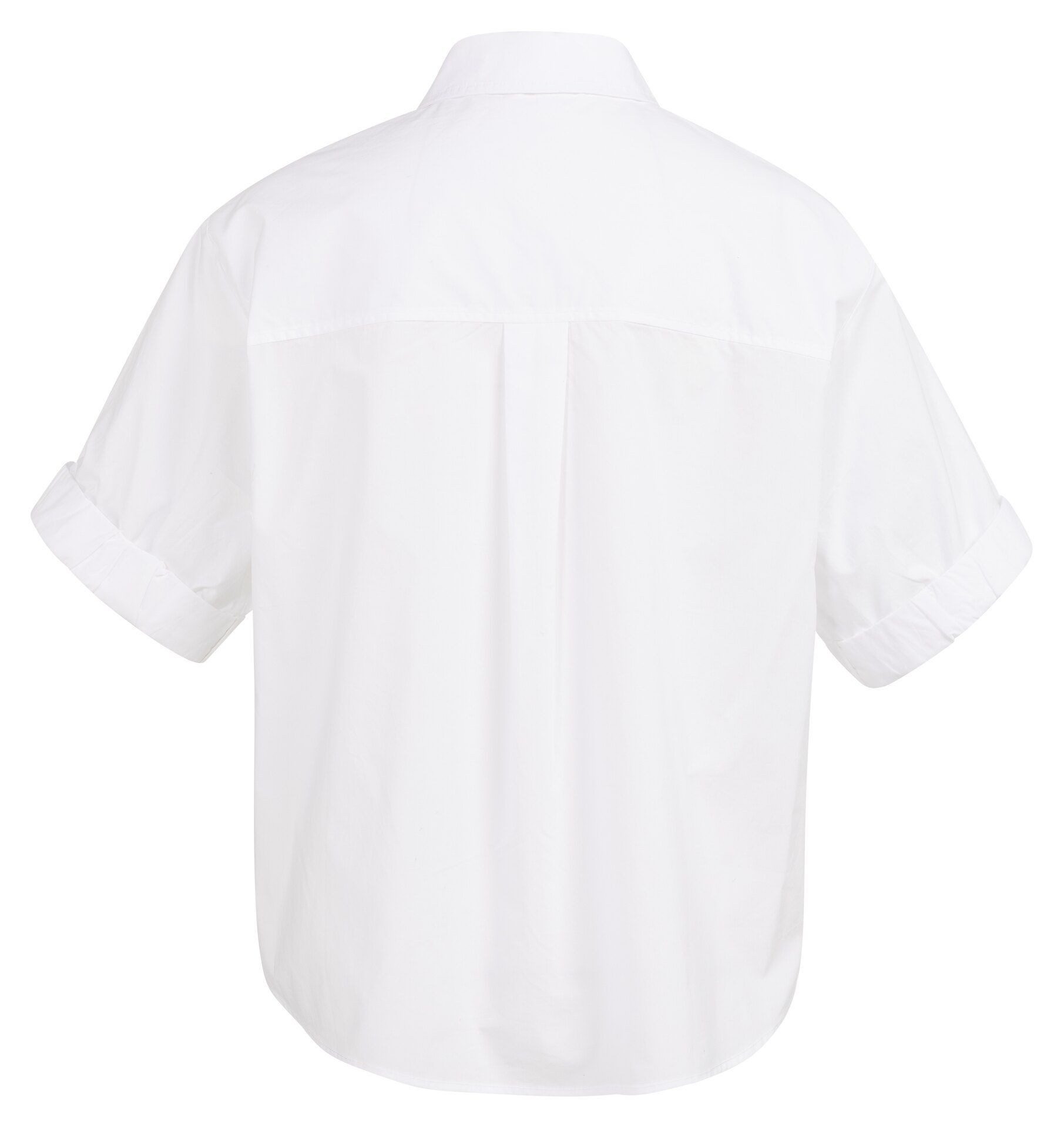 YAYA Kurzarmbluse Bluse mit Umschlägen