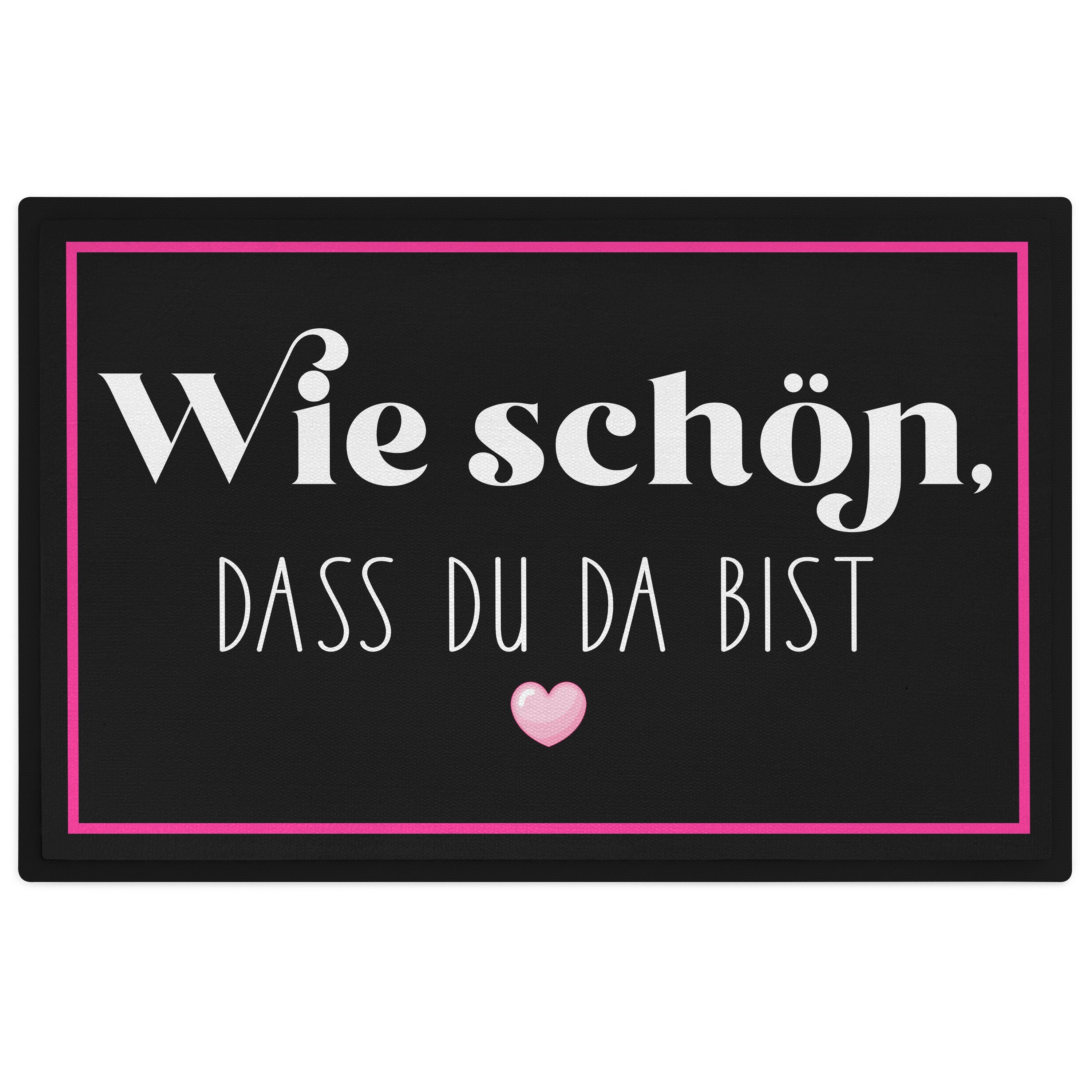 Trendation Fußmatte Wie Schön, Dass Du Da Bist Fußmatte Geschenk Willkommen günstig online kaufen