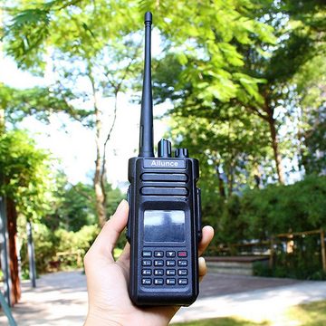 Retevis Funkgerät HD1 DMR Digitales Funkgerät, Dualband Amateurfunk, GPS 3000 Kanäle, (Amateurfunk), GPS 3000 Kanäle IP67 Wasserdicht, UHF/VHF Digital/Analog