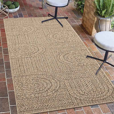 Outdoorteppich Outdoor Teppich in Sisal-Optik für Garten, Terrasse und Balkon, Teppich-Traum, rechteckig, Höhe: 5 mm