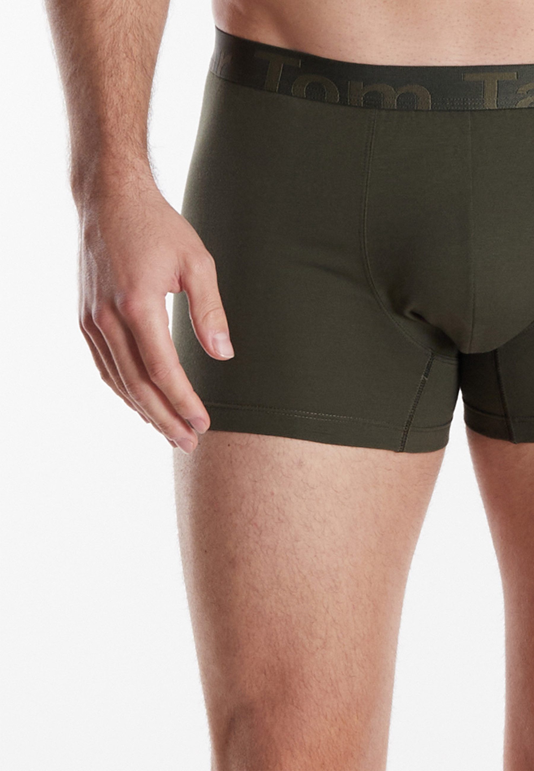 TOM TAILOR Boxershorts Buffer Logobund, basic, eng, bequem, weich, Baumwollmix