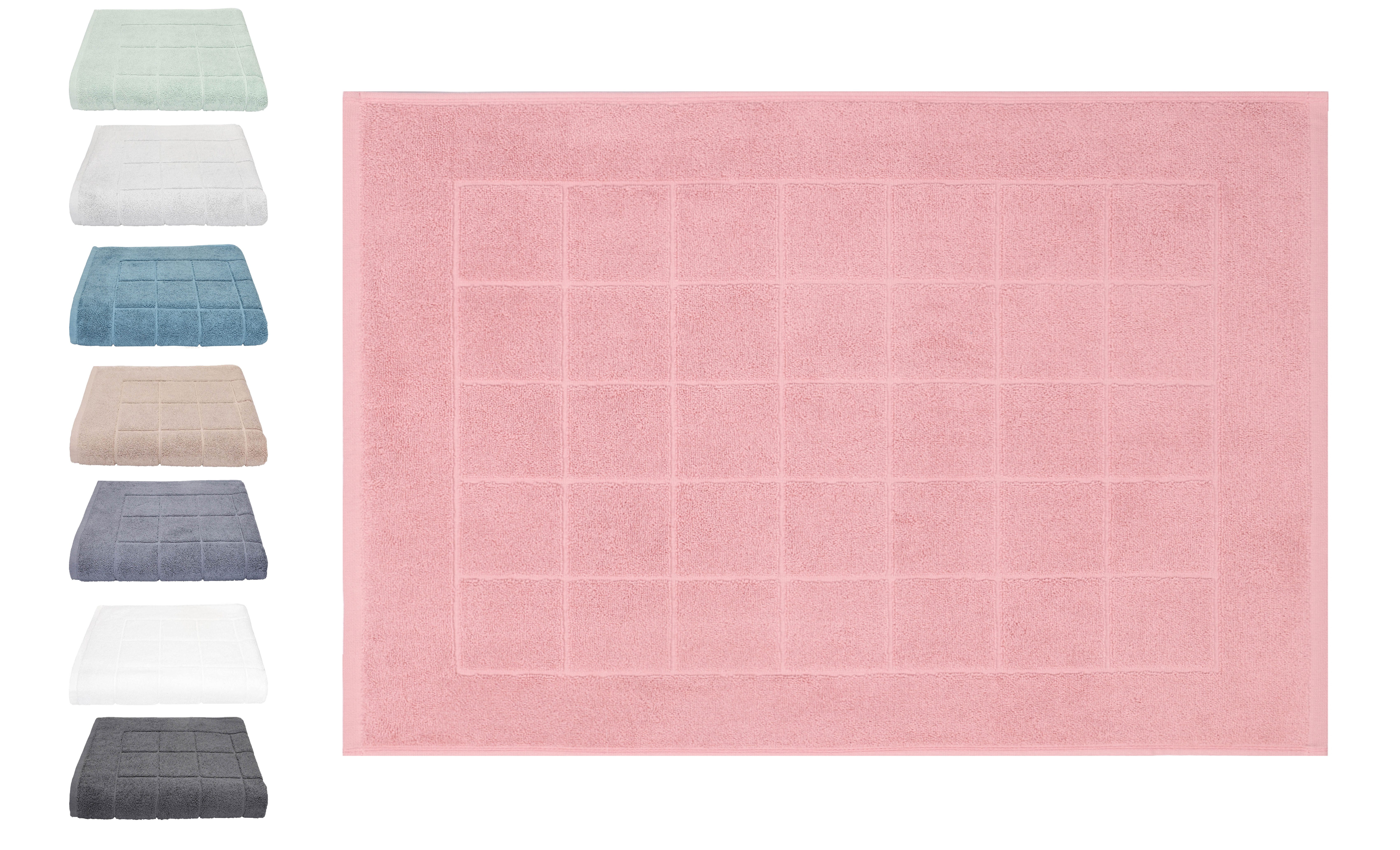 Betz Badematte Badvorleger Berlin Größe 50x70 cm Qualität 650 g/m², beidseitig nutzbar, Baumwolle, maschinenwäsche