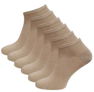 Vincent Creation® Шкарпетки для кросівок (6-Paar) weich und atmungsaktiv durch Viskose