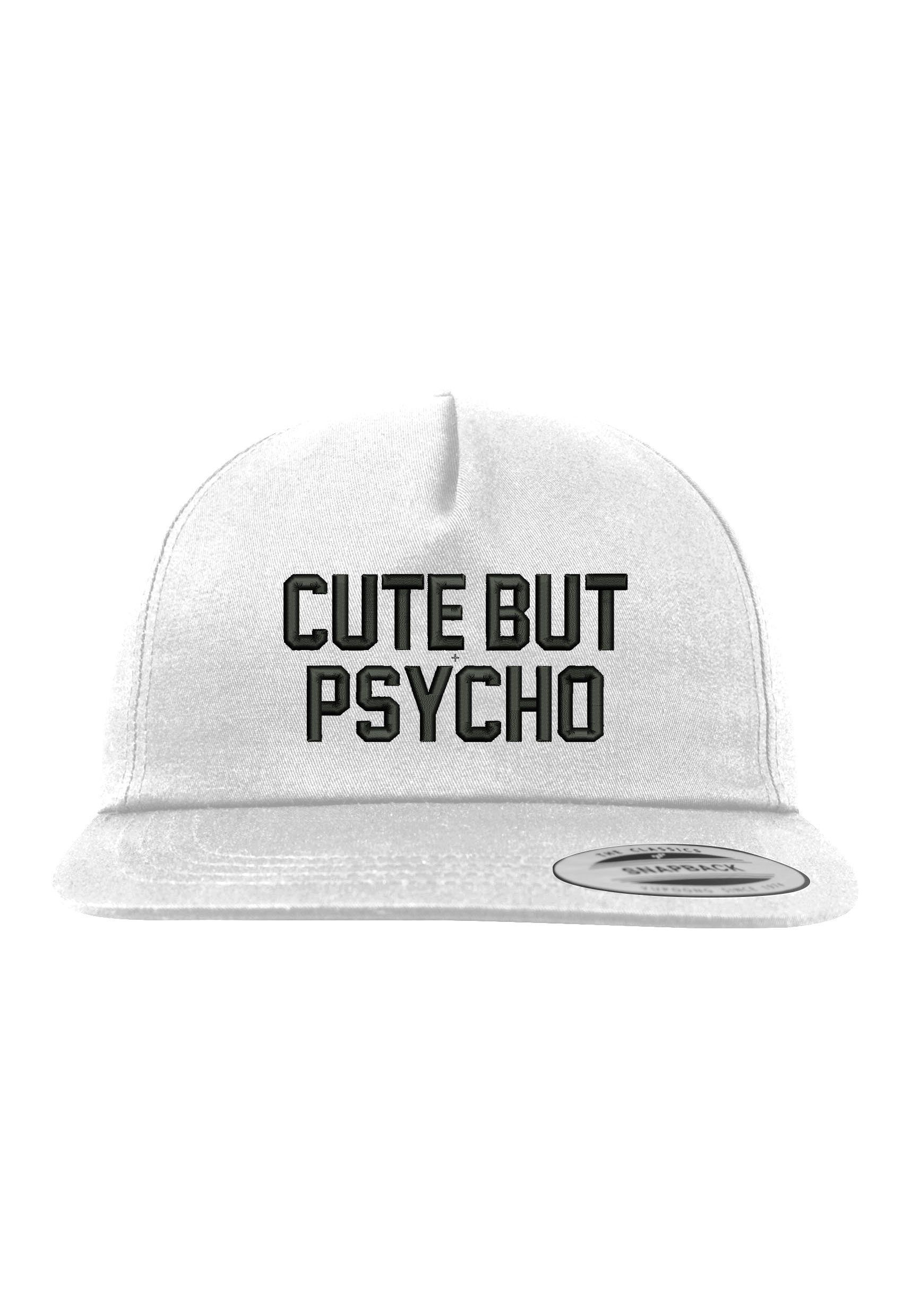 Youth Designz Baseball Cap Cute but Psycho Unisex Snapback Cap mit modischer Logo Stickerei