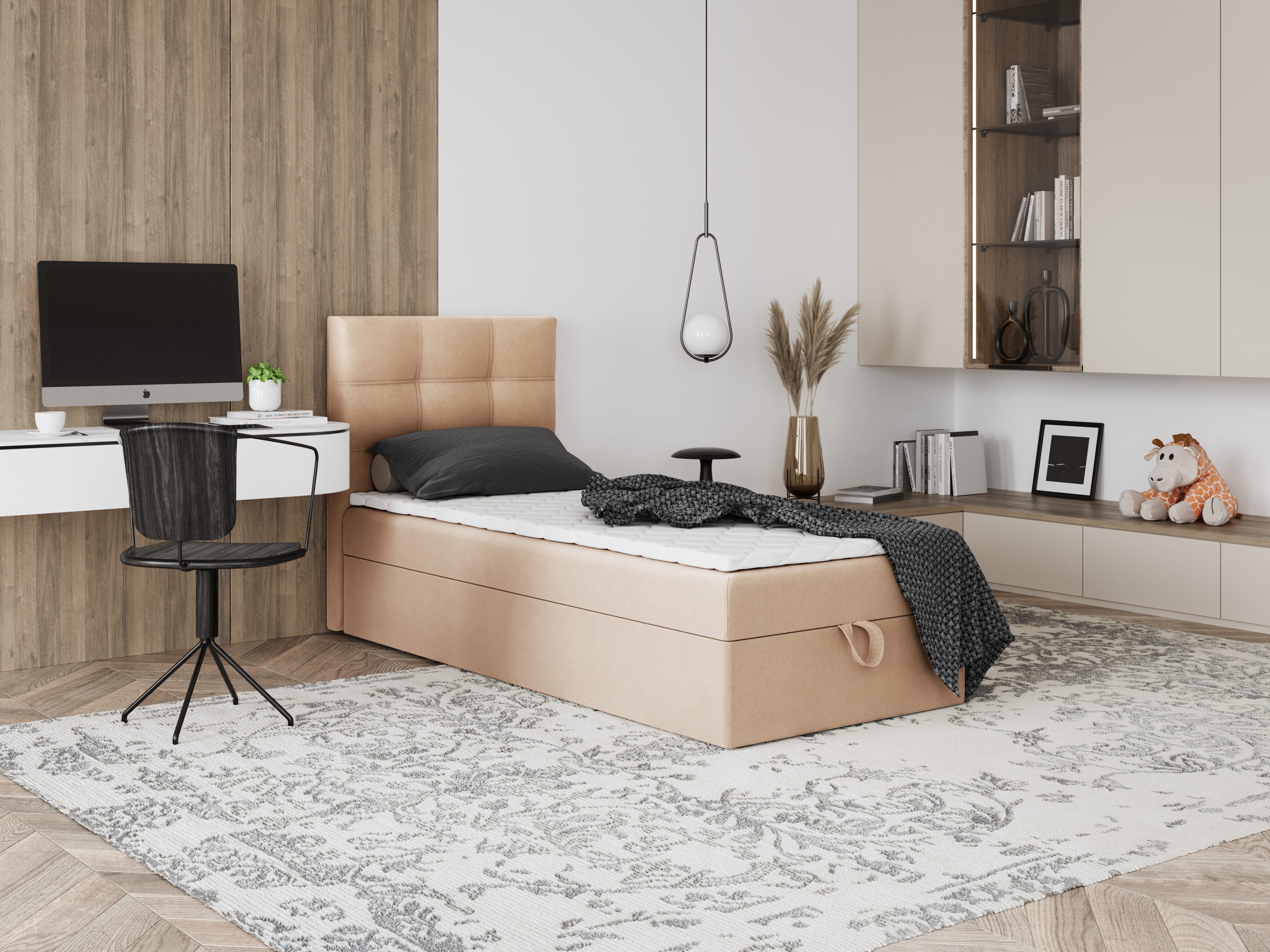 Godre Boxspringbett mit Bettkasten EWORA MINI günstig online kaufen