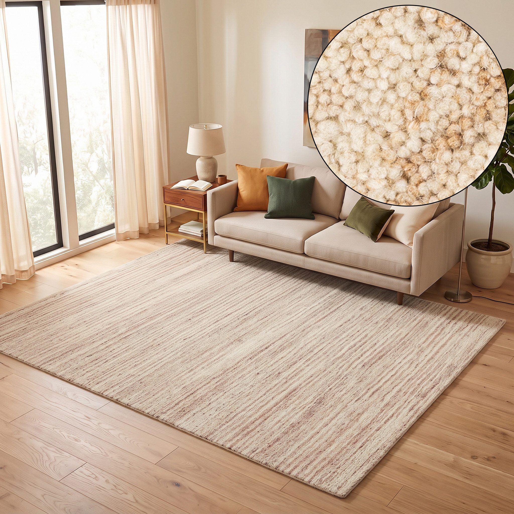 Beige Teppiche 200x200 kaufen » Creme Teppiche 200x200
