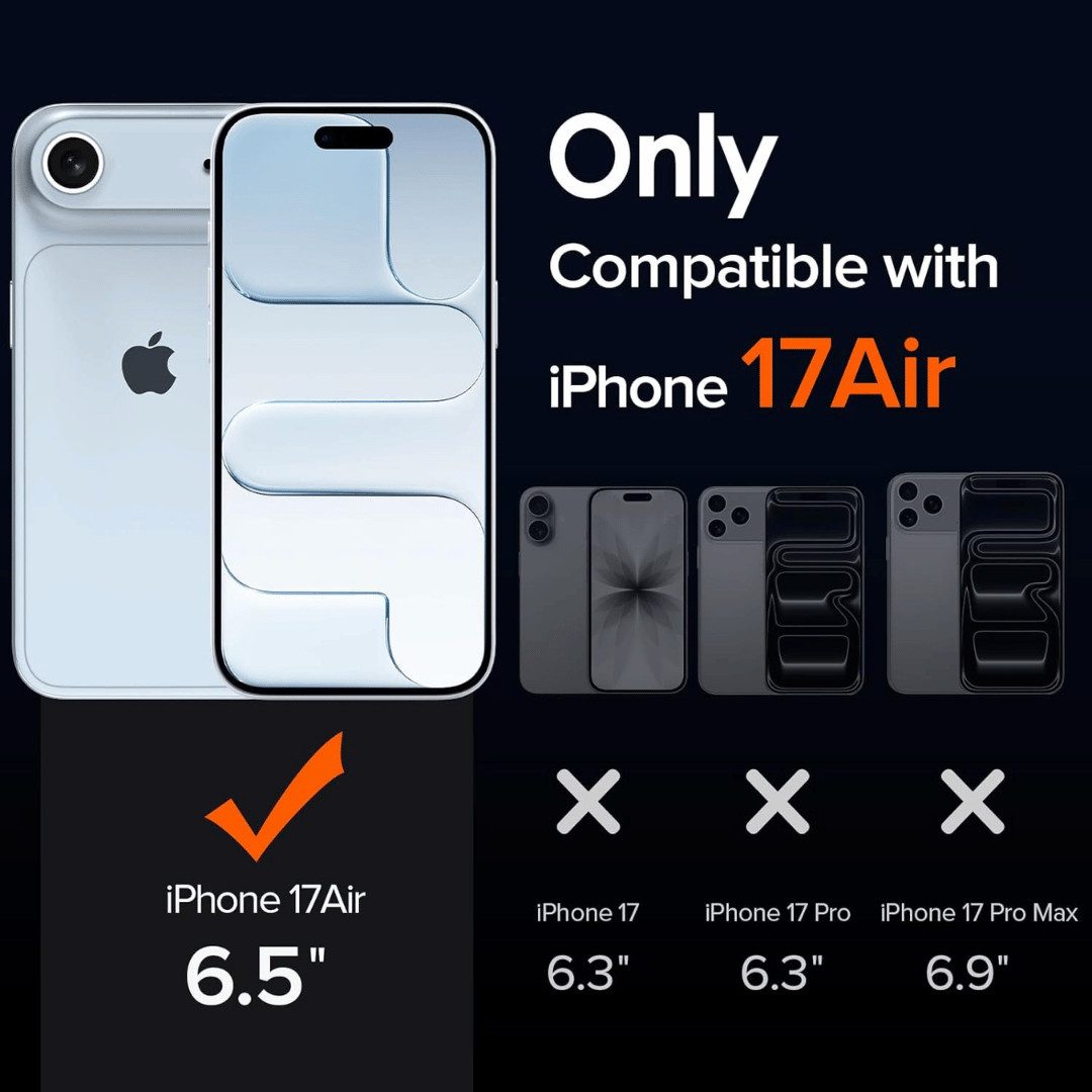 SmartUP Handyhülle + 2X Schutzglas für iPhone Air Display Panzerglas Panzerfolie Case 9H 6,6 Zoll, kompletter Rundumschutz, MagSafe-Technologie – Bild 2 von 5