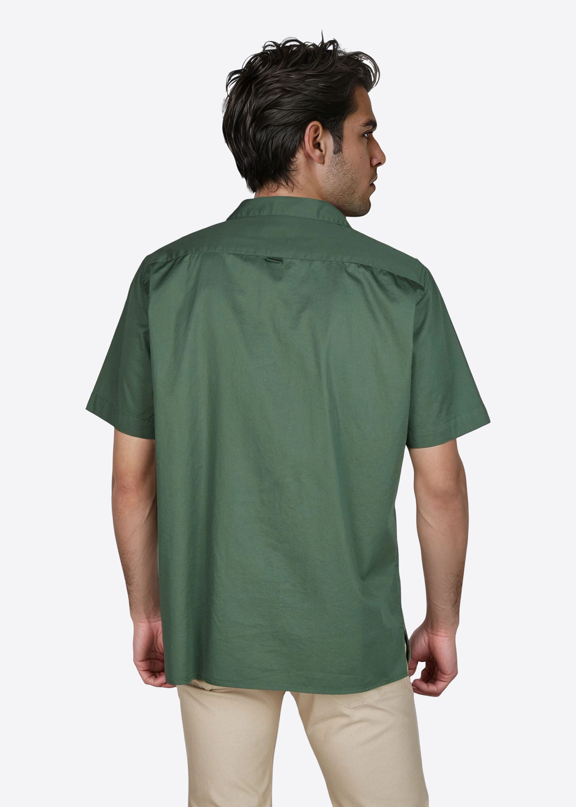 Pierre Cardin Kurzarmhemd BOXY-RESORT mit klassischem Kragen