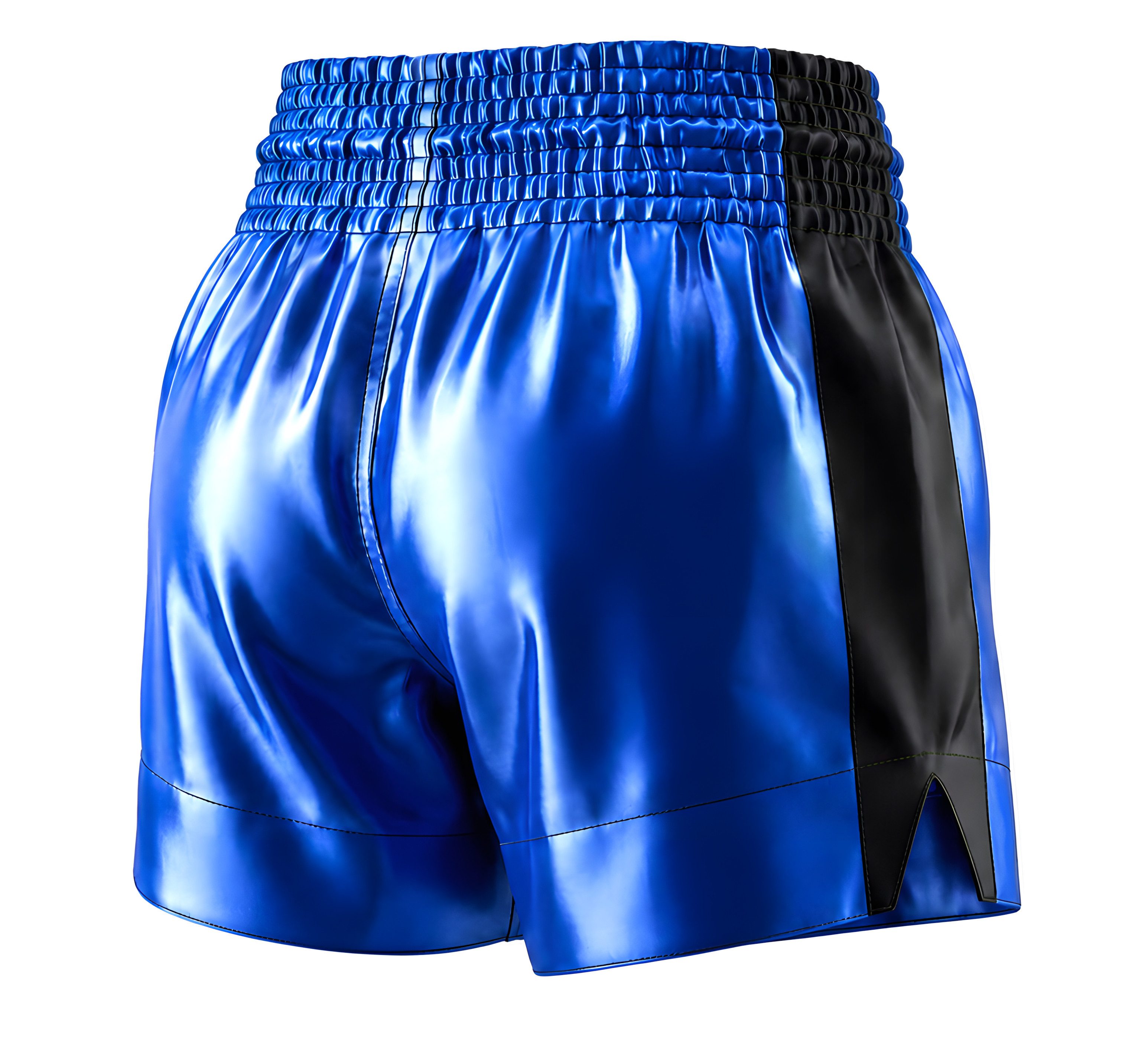 BAY-Sports Trainingsshorts kurz Sporthose Streetwear Fitness Hose Freizeithose Laufhose Workout glänzendes Polyester, schick für alle Anlässe