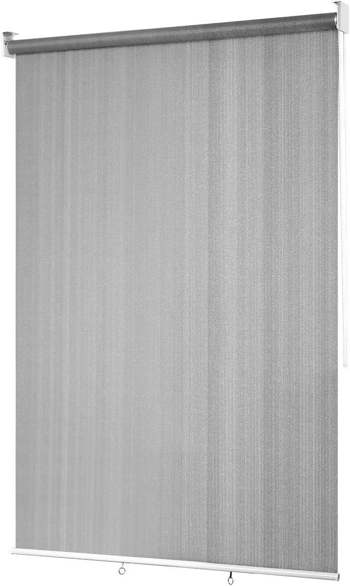 Sonnenschutz Faltrollo, KOMFOTTEU, 121x181cm,grau