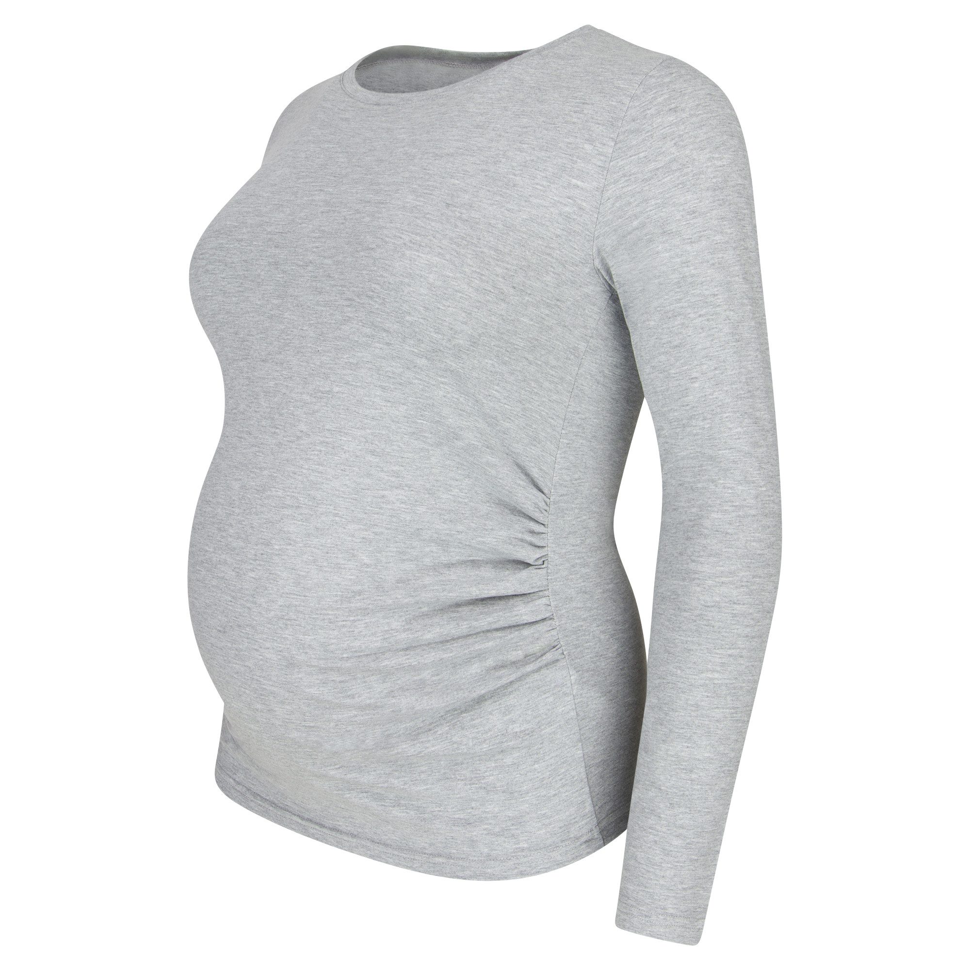 M.M.C. Umstandsshirt Langarm Basic Umstandsmode (3-tlg)