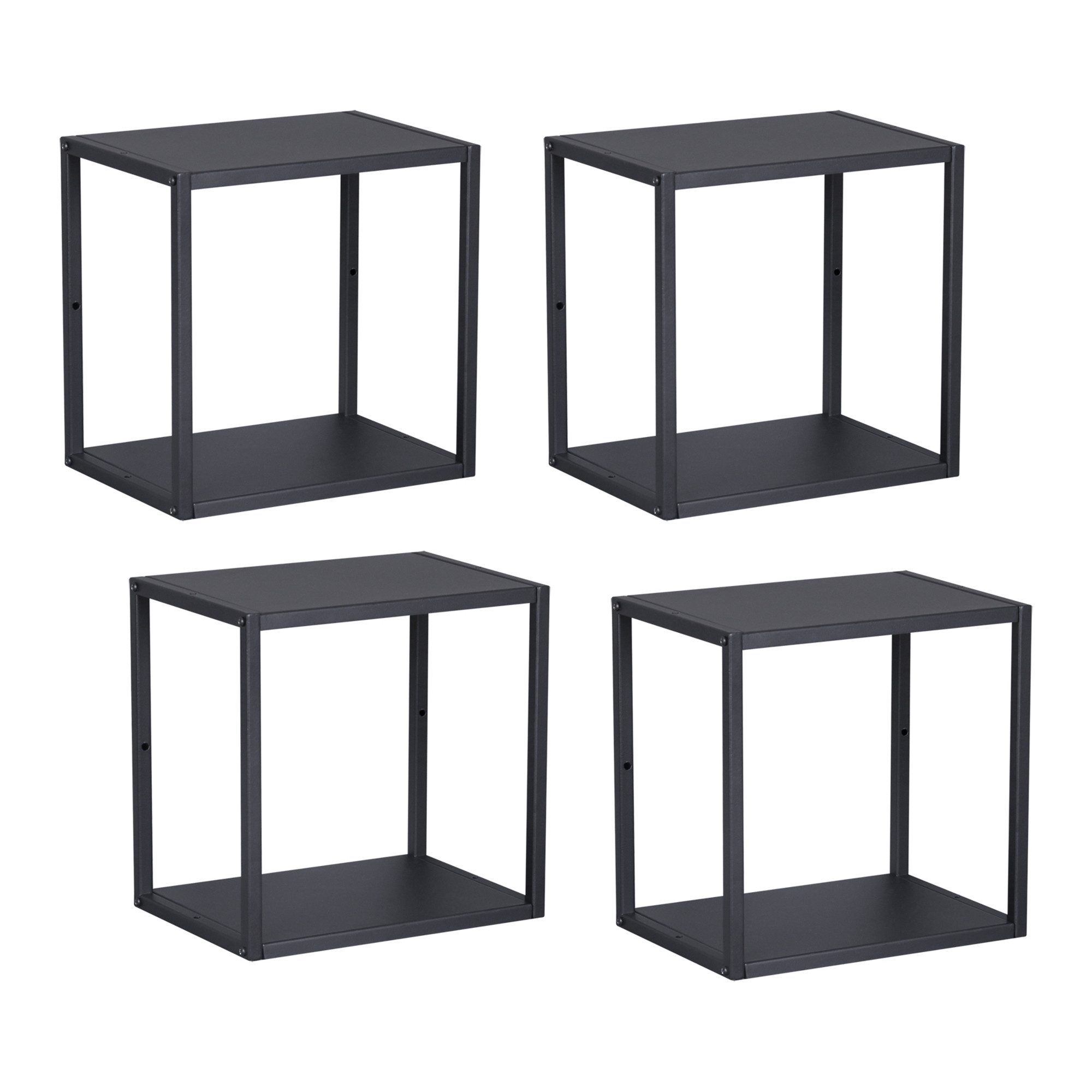 en.casa Wandregal, Set 4-tlg., »Nostened« quadratisch günstig online kaufen