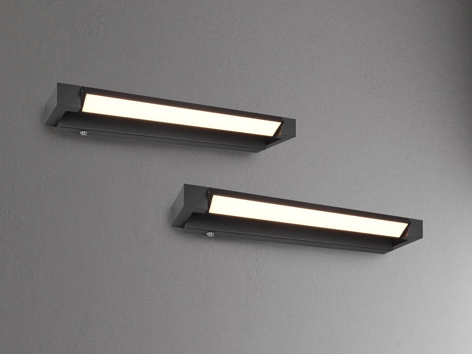TRIO Leuchten LED Spiegelleuchte, Dimmfunktion, LED fest integriert, warmweiß, neutralweiß, 2er SET Wand-leuchte, Bad-lampe für Badezimmer-spiegel, Breite 50cm